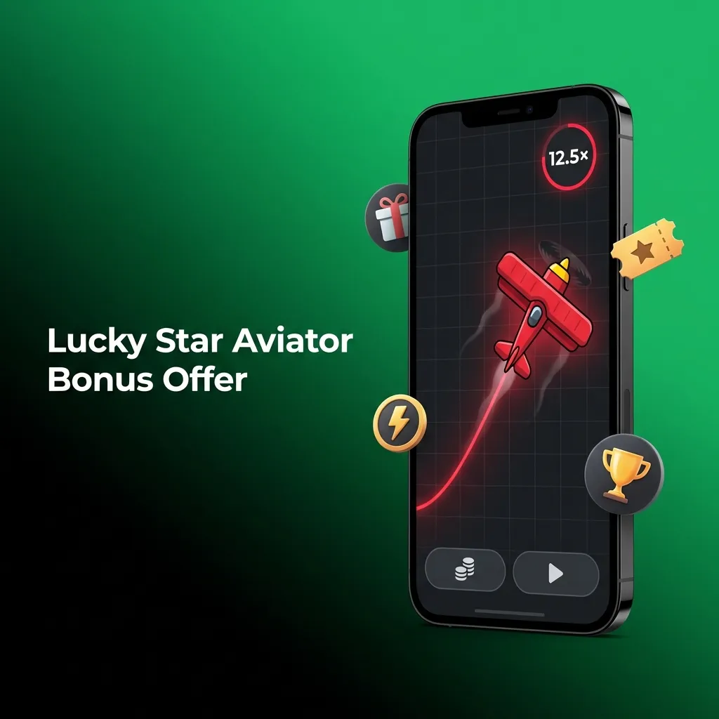 Lucky Star Aviator bonus banner: 500% welcome offer up to 19,757 INR for new players on Aviator and casino games