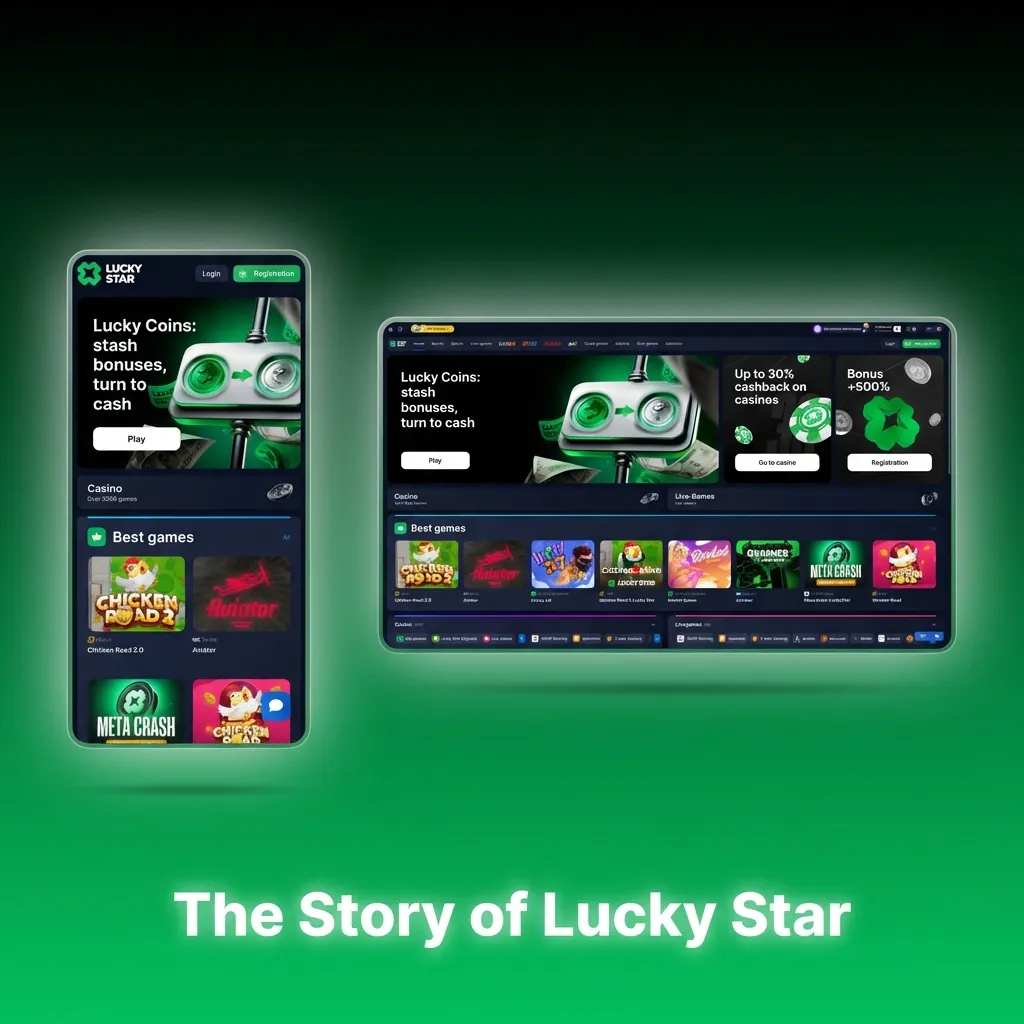 Illustration of Lucky Star casino brand timeline from 2019 founding in Curaçao to expansion into Indian online betting markets